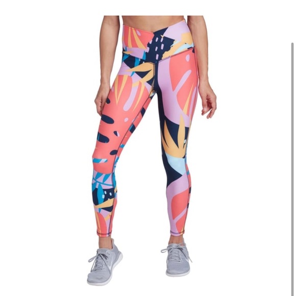 Colorful Tropical Print Activewear Set | DSG Sz L - Picture 2 of 5
